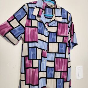 allison daley Blouses Size 10 Lightweight Short Sleeve  B9